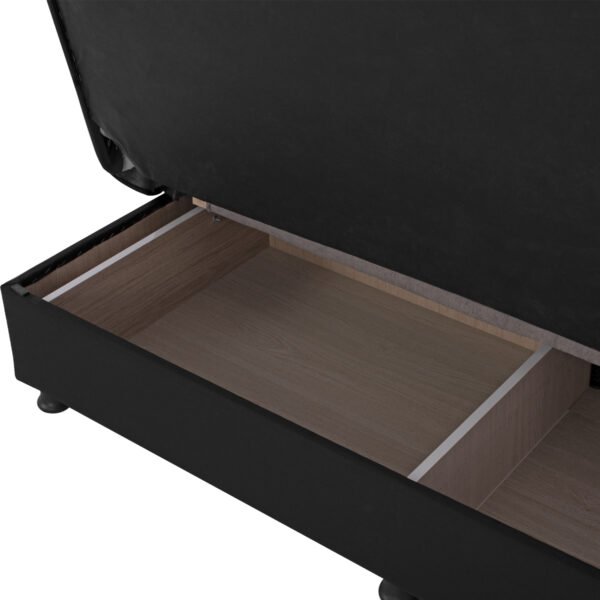 ΚΑΝΑΠΕΣ ΚΡΕΒΑΤΙ ANDRI ΤΡΙΘΕΣΙΟΣ ΜΑΥΡΟΣ HM3239.01 180x72x77 εκ. - Image 8