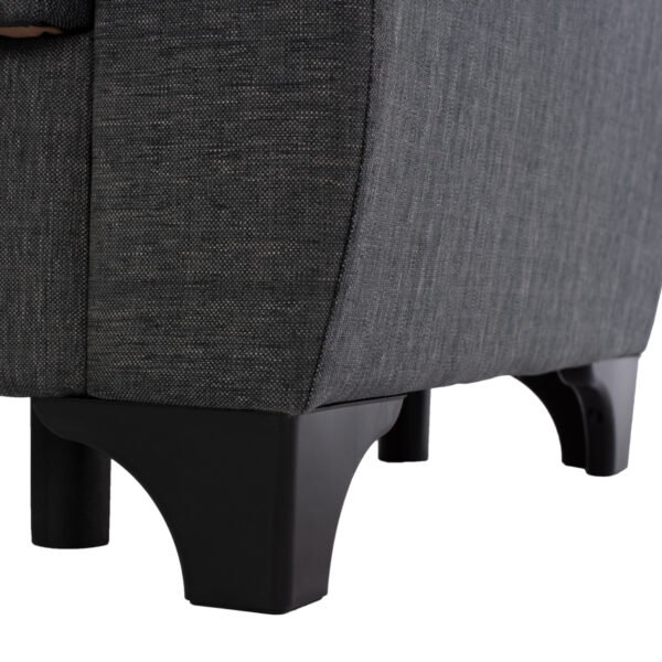 ΚΑΝΑΠΕΣ ΚΡΕΒΑΤΙ HEMA ΔΙΘΕΣΙΟΣ  ΨΗΛΗ ΠΛΑΤΗ ΓΚΡΙ HM3243.03 160x84x88 εκ. - Image 10