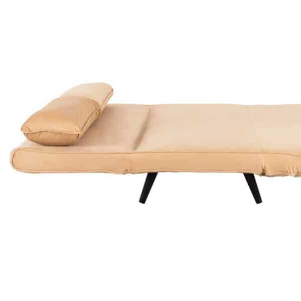 ΚΑΝΑΠΕΣ ΚΡΕΒΑΤΙ 2 ΑΤΟΜΩΝ ASMA HM3077.17 ΜΕ ΒΕΛΟΥΔΟ ΜΠΕΖ 140x80x77Yεκ. - Image 8