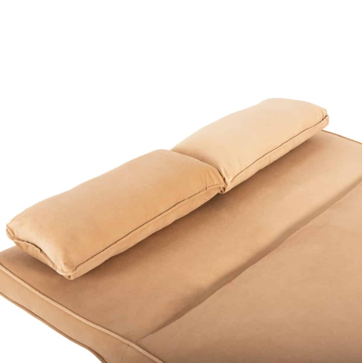 ΚΑΝΑΠΕΣ ΚΡΕΒΑΤΙ 2 ΑΤΟΜΩΝ ASMA HM3077.17 ΜΕ ΒΕΛΟΥΔΟ ΜΠΕΖ 140x80x77Yεκ. - Image 9