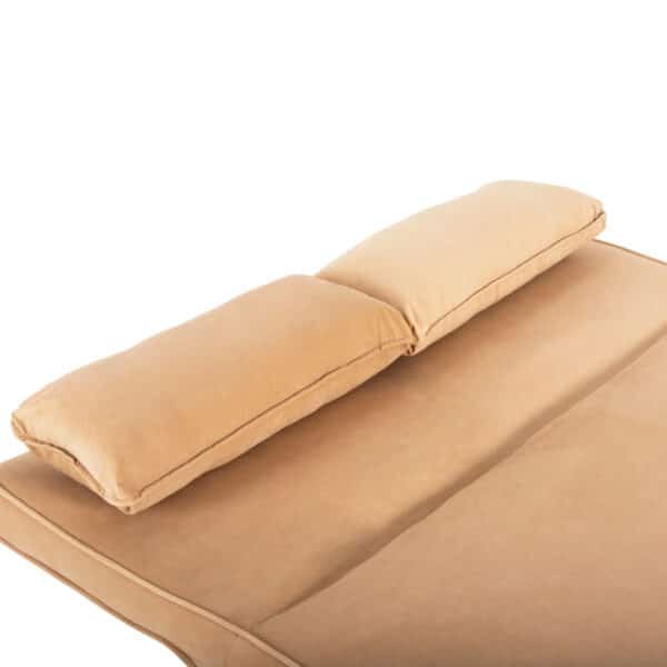 ΚΑΝΑΠΕΣ ΚΡΕΒΑΤΙ 2 ΑΤΟΜΩΝ ASMA HM3077.17 ΜΕ ΒΕΛΟΥΔΟ ΜΠΕΖ 140x80x77Yεκ. - Image 9