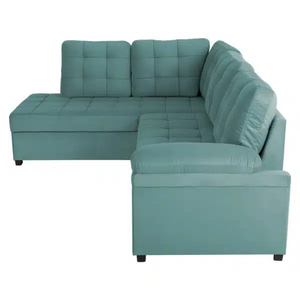 ΚΑΝΑΠΕΣ ΚΡΕΒΑΤΙ JADE HM3144.04L ΑΡΙΣΤΕΡΗ ΓΩΝΙΑ ΒΕΡΑΜΑΝ ΒΕΛΟΥΔΟ 250x80-180x73-88Υεκ. - Image 5