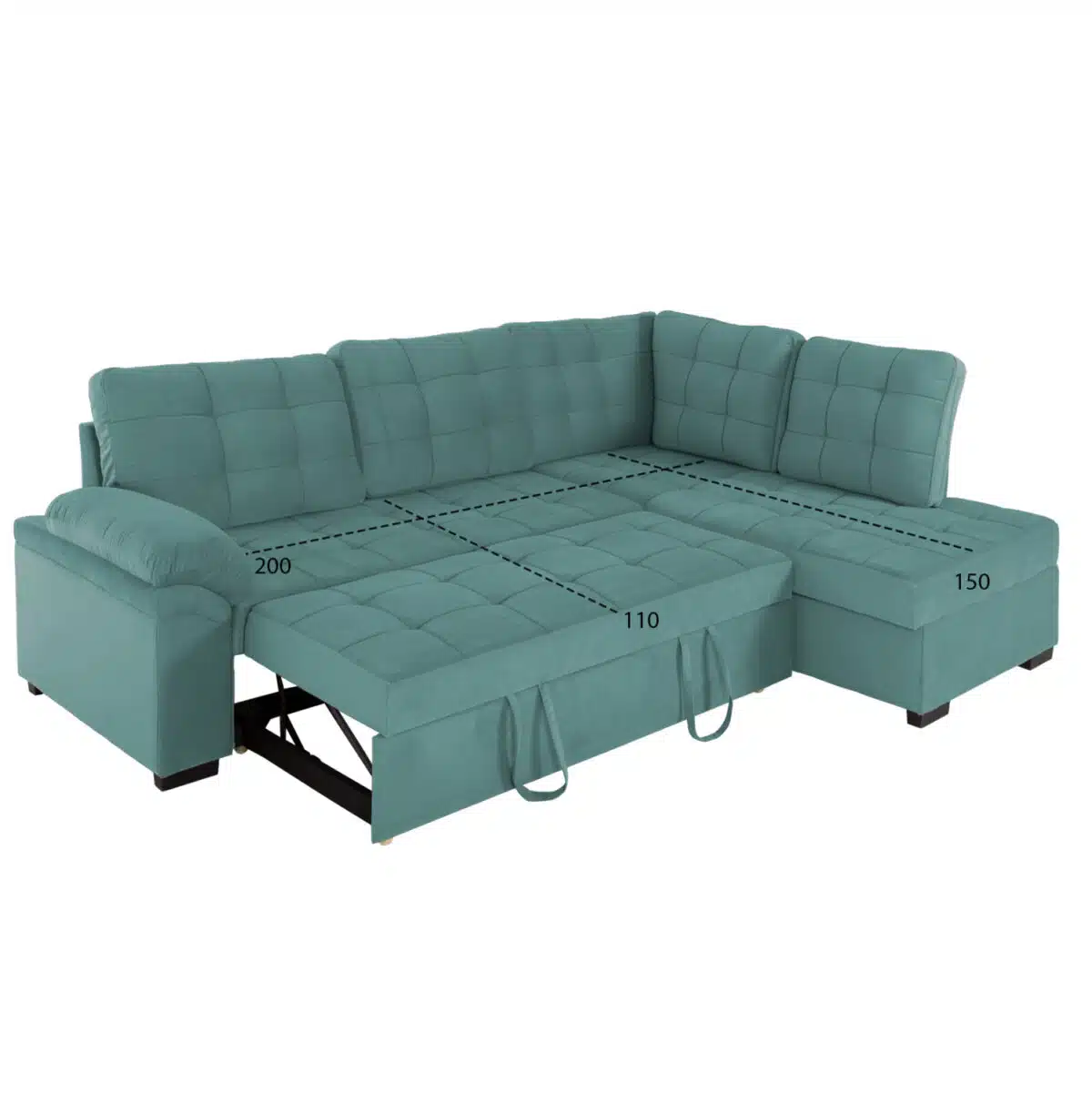 ΚΑΝΑΠΕΣ ΚΡΕΒΑΤΙ JADE HM3144.04R ΔΕΞΙΑ ΓΩΝΙΑ ΒΕΡΑΜΑΝ ΒΕΛΟΥΔΟ 250x80-180x73-88Υεκ. - Image 3