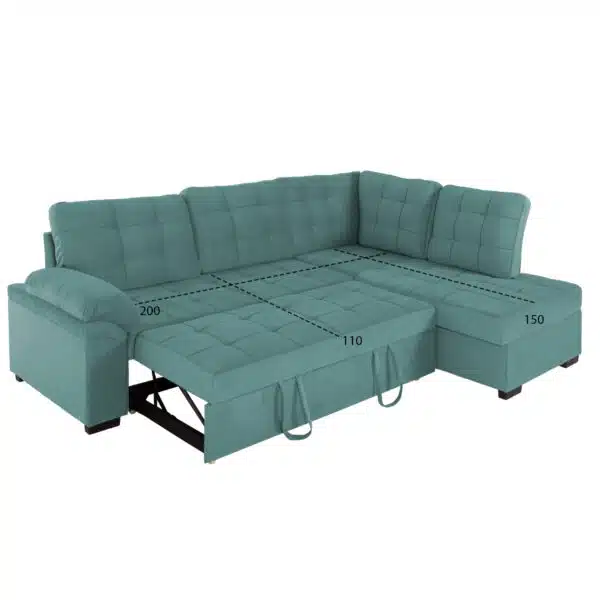 ΚΑΝΑΠΕΣ ΚΡΕΒΑΤΙ JADE HM3144.04R ΔΕΞΙΑ ΓΩΝΙΑ ΒΕΡΑΜΑΝ ΒΕΛΟΥΔΟ 250x80-180x73-88Υεκ. - Image 3