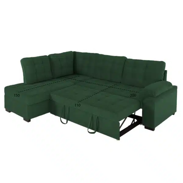 ΚΑΝΑΠΕΣ ΚΡΕΒΑΤΙ JADE HM3144.05L ΑΡΙΣΤΕΡΗ ΓΩΝΙΑ ΣΕ ΚΥΠΑΡΙΣΣΙ ΧΡΩΜΑ 250x180x88Υεκ. - Image 3