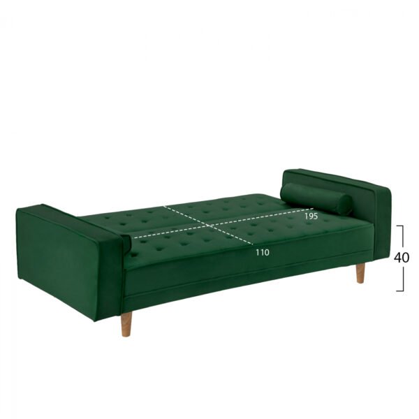ΚΑΝΑΠΕΣ ΚΡΕΒΑΤΙ SALVADOR HM3150.13 ΒΕΛΟΥΔΟ ΚΥΠΑΡΙΣΣΙ 223X90X80Y εκ. - Image 3
