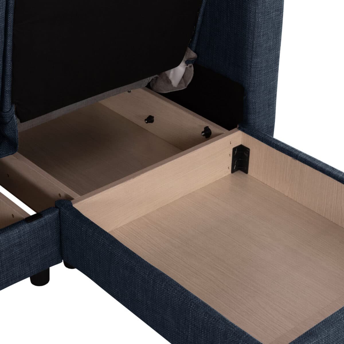 ΚΑΝΑΠΕΣ ΚΡΕΒΑΤΙ GHUFRAN ΓΩΝΙΑ ΑΝΑΣΤΡΕΨΙΜΗ ΜΠΛΕ HM3244.07 ΜΕ ΑΠΟΘΗΚΕΤΙΚΟ ΧΩΡΟ 202x140x78Yεκ. - Image 10