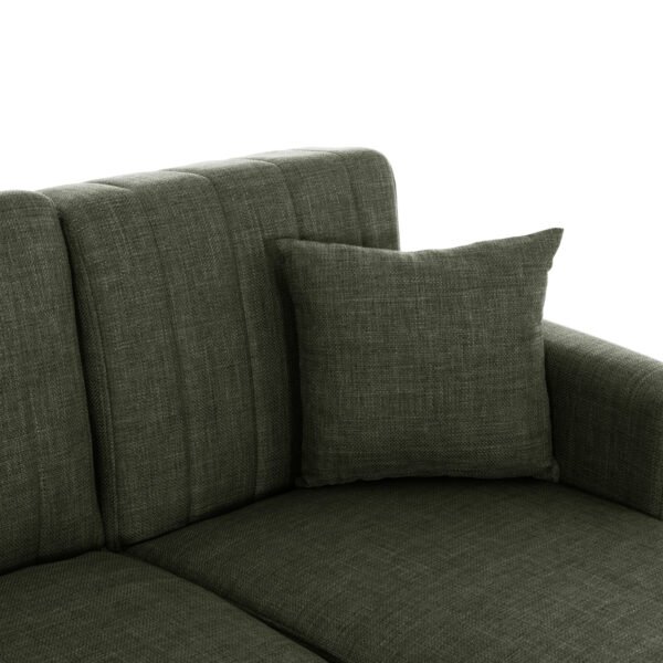 ΚΑΝΑΠΕΣ ΚΡΕΒΑΤΙ GHUFRAN ΓΩΝΙΑ ΑΝΑΣΤΡΕΨΙΜΗ DARK OLIVE ΜΕ ΑΠΟΘΗΚΕΤΙΚΟ ΧΩΡΟ HM3244.05 202x140x78Yεκ. - Image 8