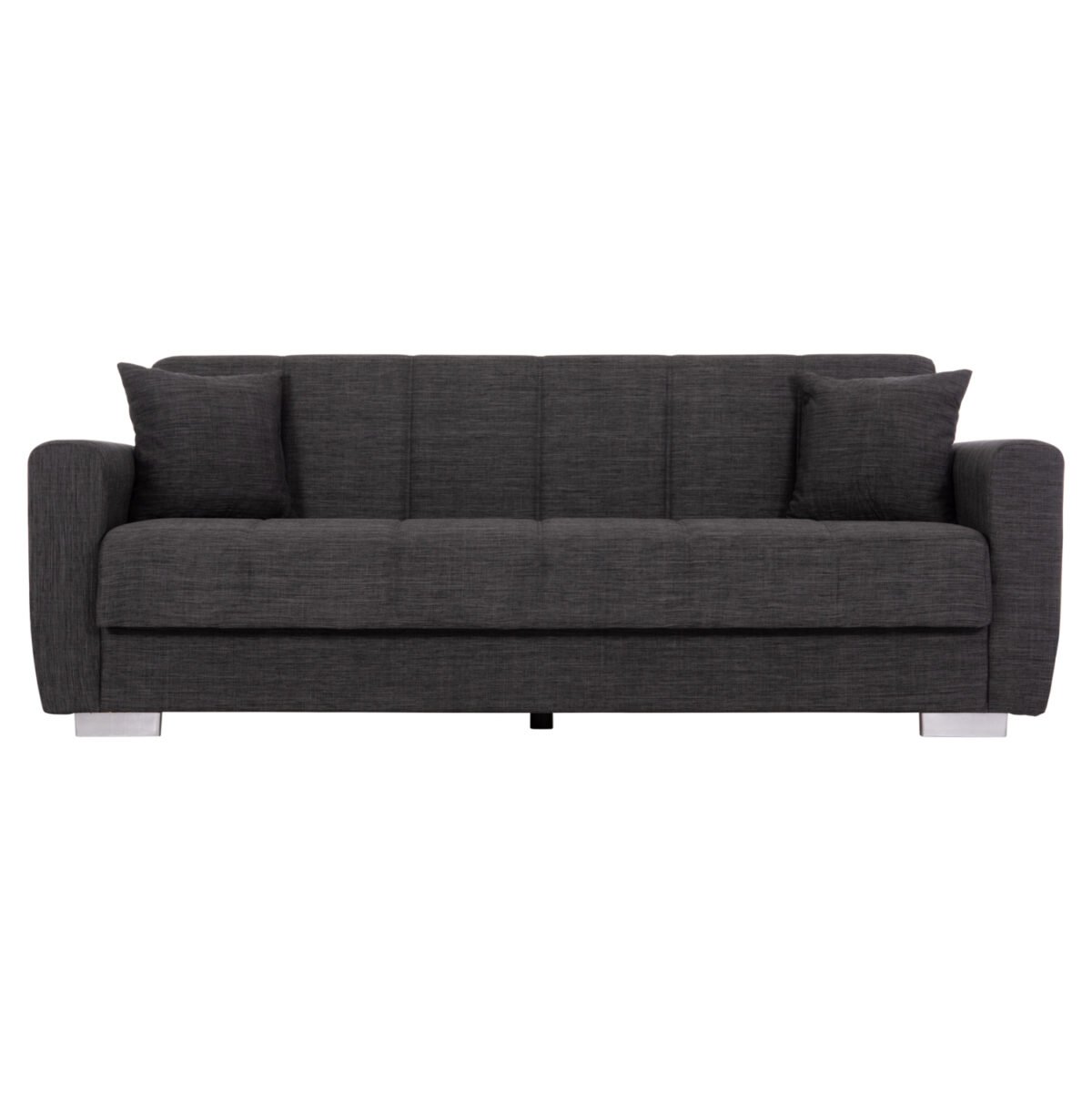 ΚΑΝΑΠΕΣ ΚΡΕΒΑΤΙ POLYA ΤΡΙΘΕΣΙΟΣ HM3240.03 ΓΚΡΙ 215x85x76Υ εκ. - Image 5