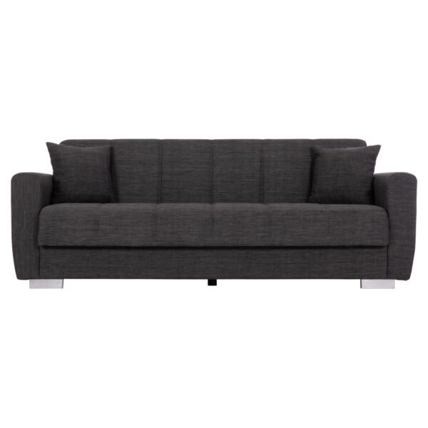 ΚΑΝΑΠΕΣ ΚΡΕΒΑΤΙ POLYA ΤΡΙΘΕΣΙΟΣ HM3240.03 ΓΚΡΙ 215x85x76Υ εκ. - Image 5