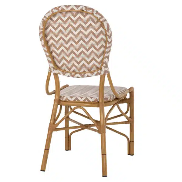 ΚΑΡΕΚΛΑ ΑΛΟΥΜΙΝΙΟΥ BAMBOO LOOK ΦΥΣΙΚΟ - ΛΕΥΚΟ HM5927.03 46x56x95Yεκ. - Image 5