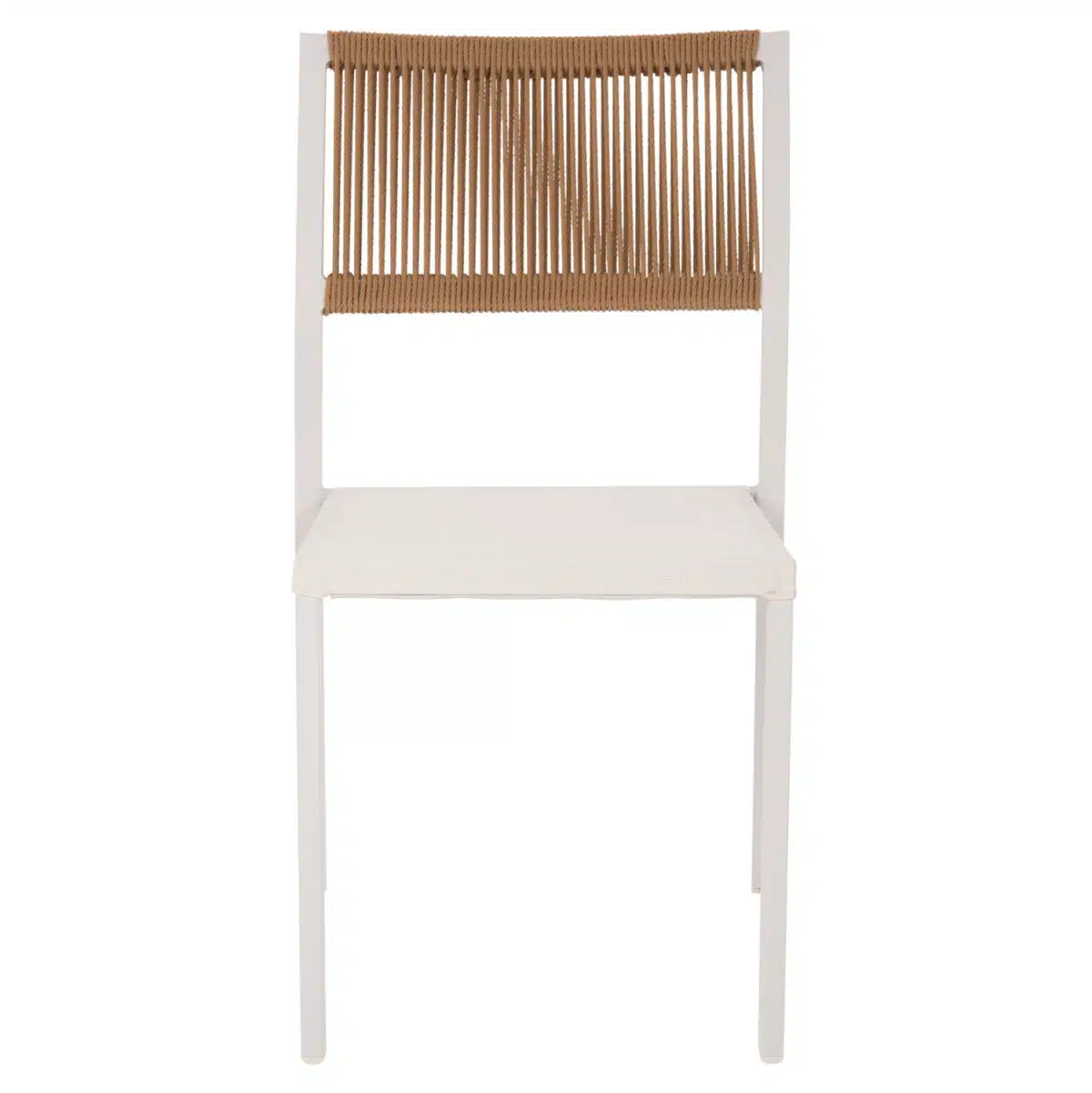 ΚΑΡΕΚΛΑ ΑΛΟΥΜΙΝΙΟΥ ΛΕΥΚΗ ΜΠΕΖ RATTAN & TEXTLINE HM5921.02 46x55,5x83Yεκ. - Image 3