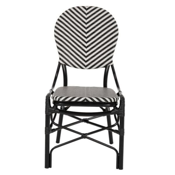 ΚΑΡΕΚΛΑ ΑΛΟΥΜΙΝΙΟΥ ΜΕ TEXTLINE ΜΑΥΡΟ-ΛΕΥΚΟ HM5927.01 46x56x95Yεκ. - Image 3