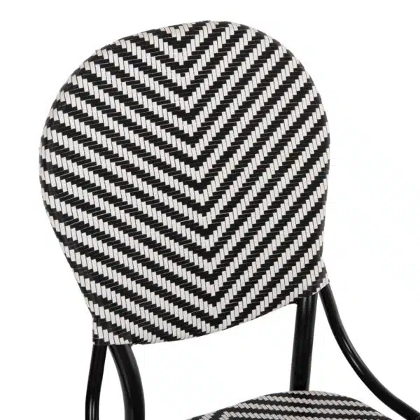 ΚΑΡΕΚΛΑ ΑΛΟΥΜΙΝΙΟΥ ΜΕ TEXTLINE ΜΑΥΡΟ-ΛΕΥΚΟ HM5927.01 46x56x95Yεκ. - Image 7