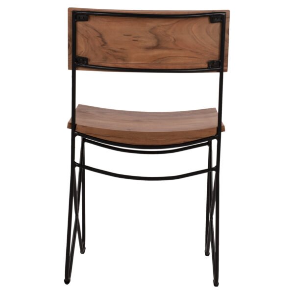 ΚΑΡΕΚΛΑ ΑΠΟ ΜΑΣΙΦ ΞΥΛΟ ΑΚΑΚΙΑΣ KAI ΜΕΤΑΛΛΟ ΦΥΣΙΚΟ 46x51x84Υεκ.HM8180.11 - Image 6