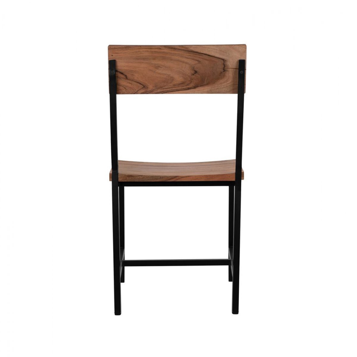 ΚΑΡΕΚΛΑ ΑΠΟ ΜΕΤΑΛΛΟ ΚΑΙ ΜΑΣΙΦ ΞΥΛΟ ΑΚΑΚΙΑΣ ΦΥΣΙΚΟ 45,5x43,5x85,5Υεκ.HM8179.11 - Image 6