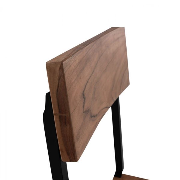 ΚΑΡΕΚΛΑ ΑΠΟ ΜΕΤΑΛΛΟ ΚΑΙ ΜΑΣΙΦ ΞΥΛΟ ΑΚΑΚΙΑΣ ΦΥΣΙΚΟ 45,5x43,5x85,5Υεκ.HM8179.11 - Image 7