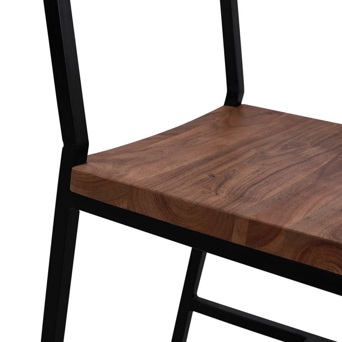 ΚΑΡΕΚΛΑ ΑΠΟ ΜΕΤΑΛΛΟ ΚΑΙ ΜΑΣΙΦ ΞΥΛΟ ΑΚΑΚΙΑΣ ΦΥΣΙΚΟ 45,5x43,5x85,5Υεκ.HM8179.11 - Image 8