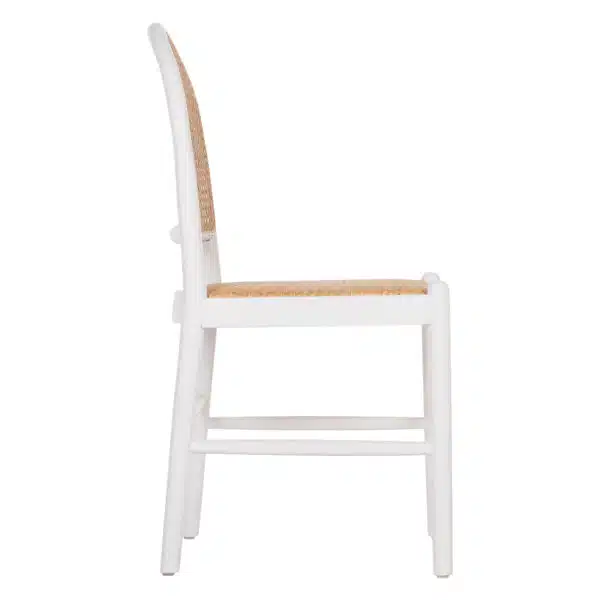 ΚΑΡΕΚΛΑ ΑΠΟ ΟΞΙΑ ΣΕ ΛΕΥΚΟ-RATTAN ΜΠΕΖ HM9407.03 43x50x87Yεκ. - Image 4
