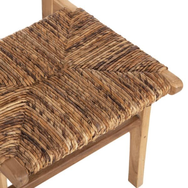 ΚΑΡΕΚΛΑ ΑΠΟ ΞΥΛΟ ΤΕΑΚ ME ΨΑΘΙΝΗ ΠΛΑΤΗ ΚΑΙ ΚΑΘΙΣΜΑ ΦΥΣΙΚΟ ΧΡΩΜΑ 51x60,5x86Yεκ.HM9399.11 - Image 8