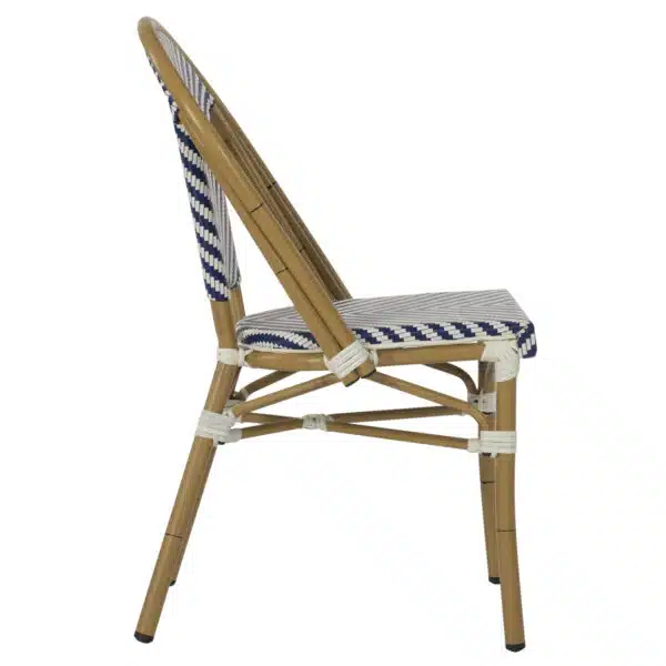 ΚΑΡΕΚΛΑ BAMBOO LOOK ΜΠΛΕ-ΛΕΥΚΟ HM5860.02 46x56x88Y εκ. - Image 4