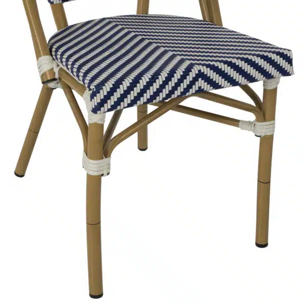 ΚΑΡΕΚΛΑ BAMBOO LOOK ΜΠΛΕ-ΛΕΥΚΟ HM5860.02 46x56x88Y εκ. - Image 8