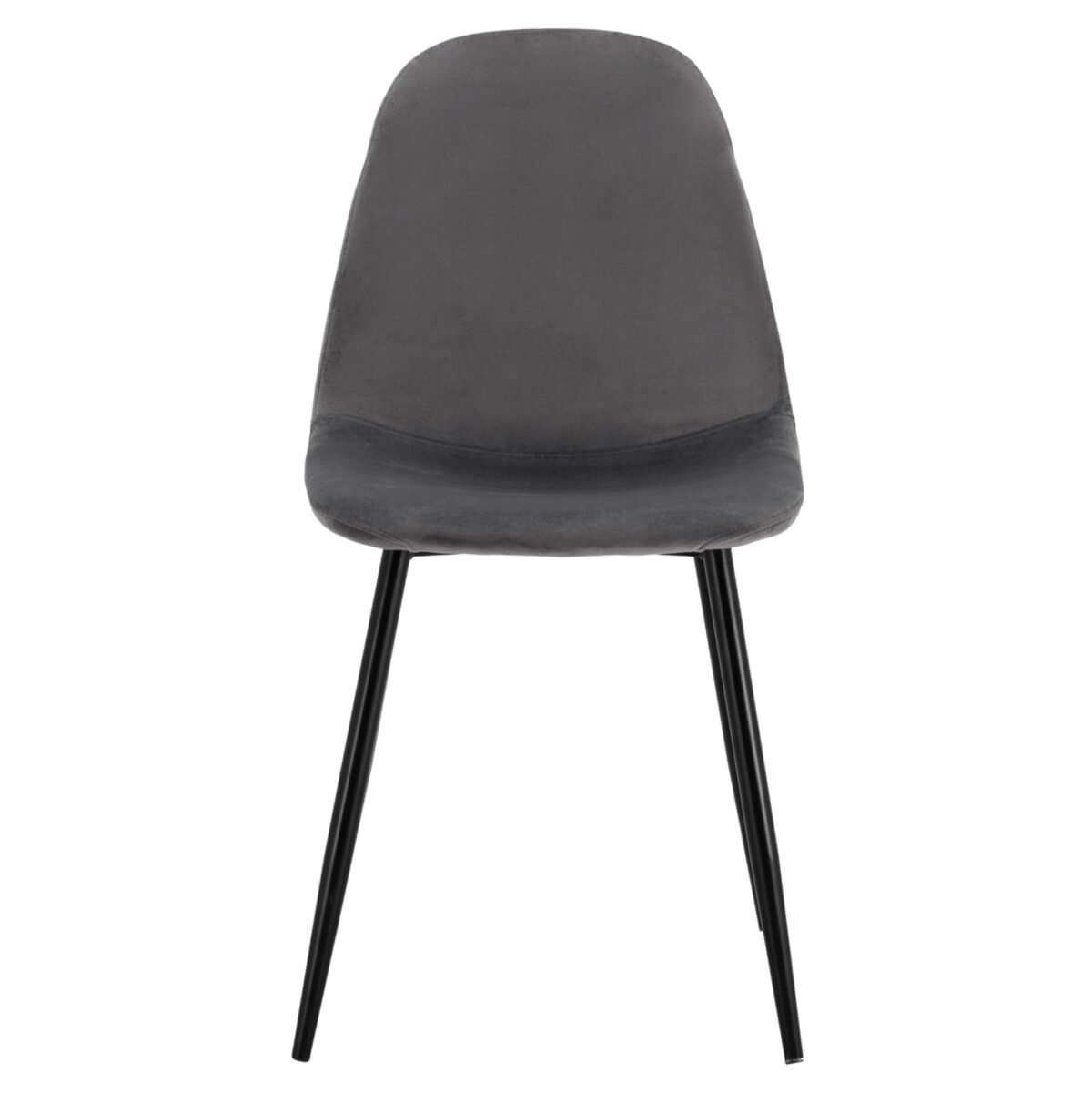 ΚΑΡΕΚΛΑ LEONARDO ΒΕΛΟΥΔΟ ΓΚΡΙ ΜΕ ΜΕΤΑΛΛΙΚΑ ΠΟΔΙΑ 45x53x85Υ εκ. HM00100.01 - Image 3