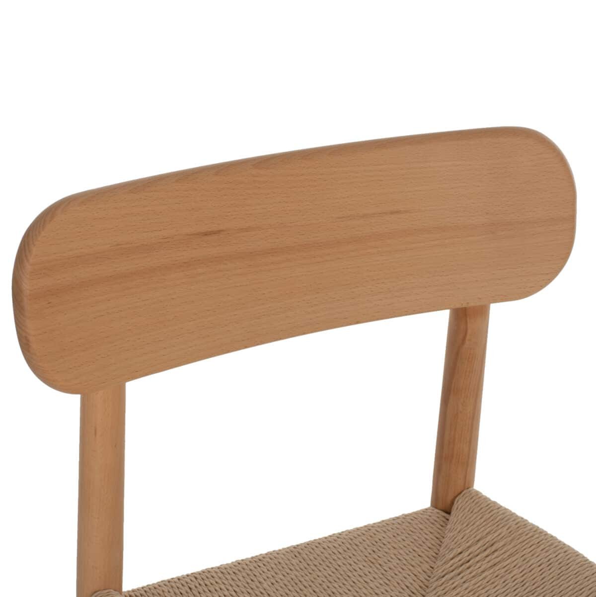 ΚΑΡΕΚΛΑ ΤΡΑΠΕΖΑΡΙΑΣ HELSINKI HM9492.01 ΞΥΛΟ ΟΞΙΑΣ- ΣΧΟΙΝΙ ΦΥΣΙΚΟ 46,5x41x80Υεκ. - Image 7