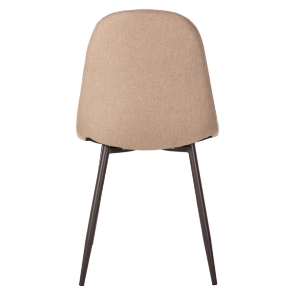 ΚΑΡΕΚΛΑ LEONARDO HM00100.07 ΥΦΑΣΜΑ ΜΠΕΖ ΚΑΙ ΚΑΦΕ ΜΕΤΑΛΛΙΚΑ ΠΟΔΙΑ 45x52x85 εκ. - Image 6