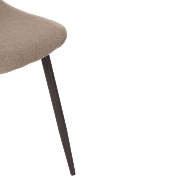 ΚΑΡΕΚΛΑ LEONARDO HM00100.07 ΥΦΑΣΜΑ ΜΠΕΖ ΚΑΙ ΚΑΦΕ ΜΕΤΑΛΛΙΚΑ ΠΟΔΙΑ 45x52x85 εκ. - Image 9