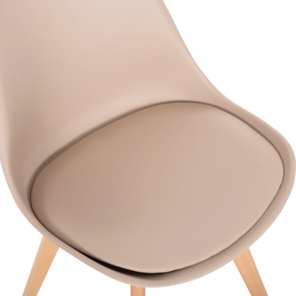 ΚΑΡΕΚΛΑ VEGAS HM0033.25 ΞΥΛΙΝΑ ΠΟΔΙΑ-ΚΑΘΙΣΜΑ ΠΟΛΥΠΡΟΠ. ΜΕ PU ΚΑΠΟΥΤΣΙΝΟ 48x52x81Υεκ. - Image 8