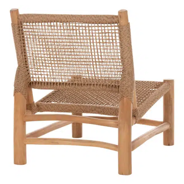 ΚΑΡΕΚΛΑ LONDER HM5986 ΞΥΛΟ TEAK ΣΕ ΦΥΣΙΚΟ ΚΑΙ ΣΥΝΘΕΤΙΚΟ RATTAN 63x77x77Υεκ. - Image 5
