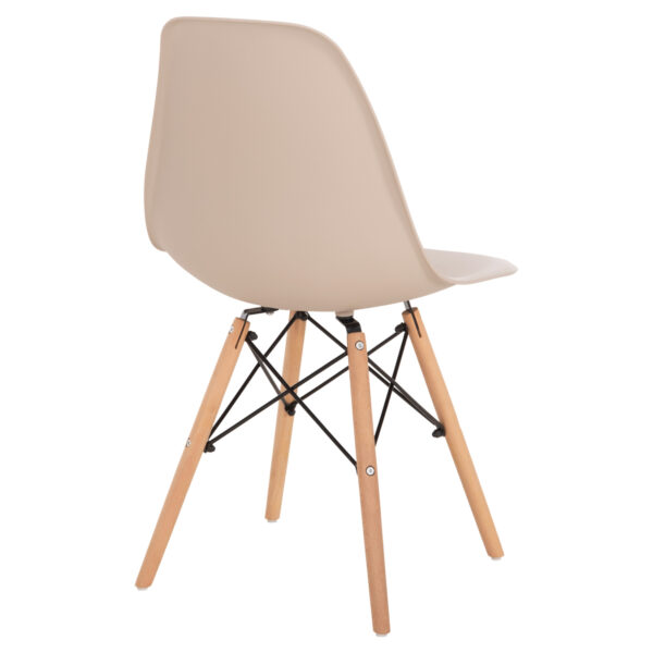 ΚΑΡΕΚΛΑ TWIST HM8460.25 ΜΕ ΞΥΛΙΝΑ ΠΟΔΙΑ ΚΑΙ ΚΑΘΙΣΜΑ PP-ΚΑΠΟΥΤΣΙΝΟ 46x50x82Υεκ. - Image 5