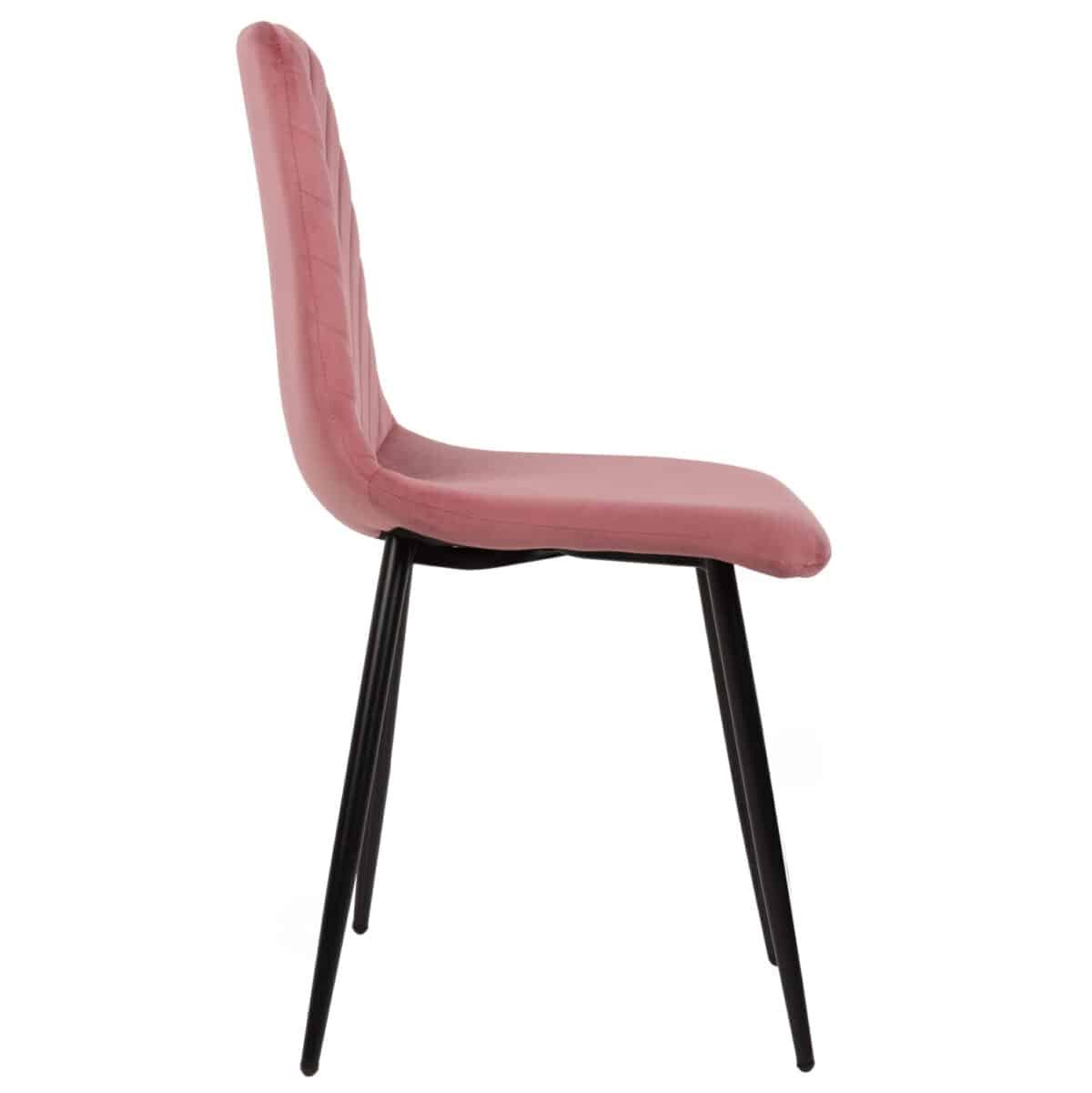 ΚΑΡΕΚΛΑ LATRELL HM8587.02 ΒΕΛΟΥΔΟ ΣΑΠΙΟ ΜΗΛΟ ΜΕ ΜΑΥΡΑ ΜΕΤΑΛΛΙΚΑ ΠΟΔΙΑ 43x54x88Υεκ. - Image 4