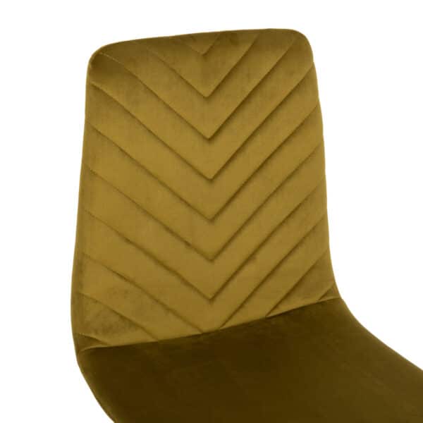 ΚΑΡΕΚΛΑ LATRELL HM8587.07 ΒΕΛΟΥΔΟ ΛΑΔΙ ΜΕ ΜΑΥΡΑ ΜΕΤΑΛΛΙΚΑ ΠΟΔΙΑ 43x54x88Υεκ. - Image 7