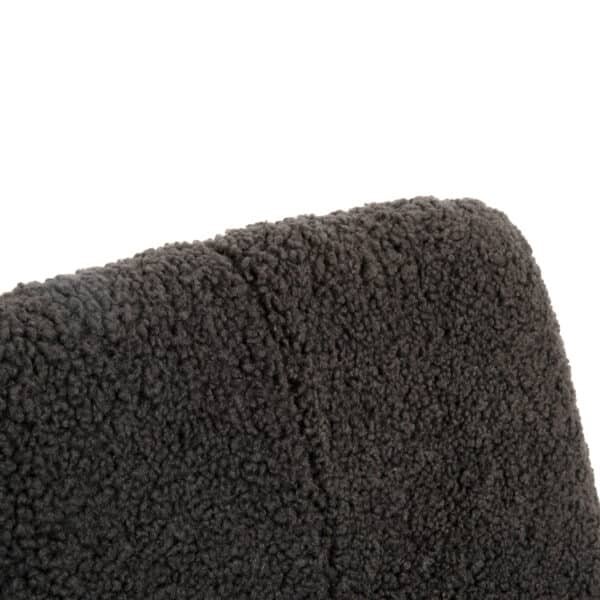 ΚΑΡΕΚΛΑ SHELLY HM8590.01 ΓΚΡΙ TEDDY ΥΦΑΣΜΑ ME ΜΕΤΑΛΛΙΚΑ ΜΑΥΡΑ ΠΟΔΙΑ 48x64x87Yεκ. - Image 9