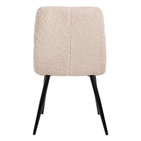 ΚΑΡΕΚΛΑ SHELLY HM8590.02 ΛΕΥΚΟ TEDDY ΥΦΑΣΜΑ ME ΜΕΤΑΛΛΙΚΑ ΜΑΥΡΑ ΠΟΔΙΑ 48x64x87Yεκ. - Image 6