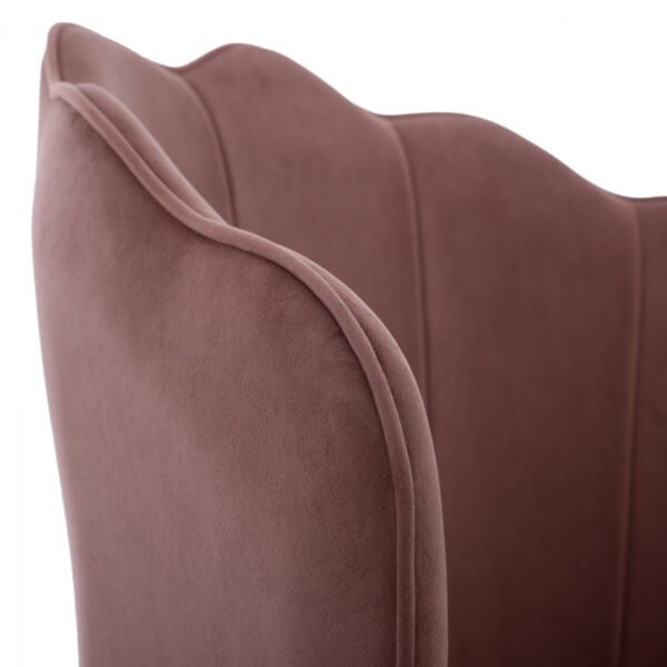 ΚΑΡΕΚΛΑ AVIE HM8737.02 ΒΕΛΟΥΔΟ ΣΑΠΙΟ ΜΗΛΟ ΜΕ ΜΕΤΑΛΛΙΚΟ ΧΡΥΣΟ ΣΚΕΛΕΤΟ 48x48x85 εκ. - Image 8