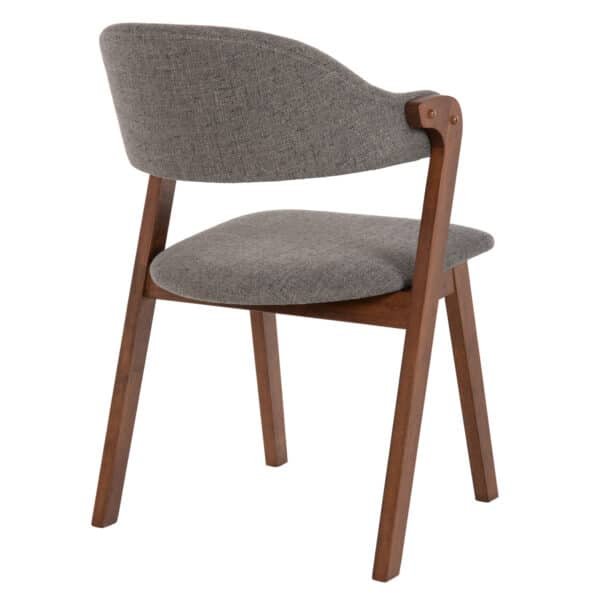 ΚΑΡΕΚΛΑ RIDER HM9734.01 RUBBERWOOD ΣΕ ΚΑΡΥΔΙ-ΥΦΑΣΜΑ ΓΚΡΙ 59x59x83Yεκ. - Image 5