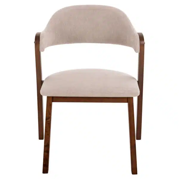ΚΑΡΕΚΛΑ RIDER HM9734.02 RUBBERWOOD ΣΕ ΚΑΡΥΔΙ-ΥΦΑΣΜΑ ΕΚΡΟΥ 59x59x83Yεκ. - Image 3