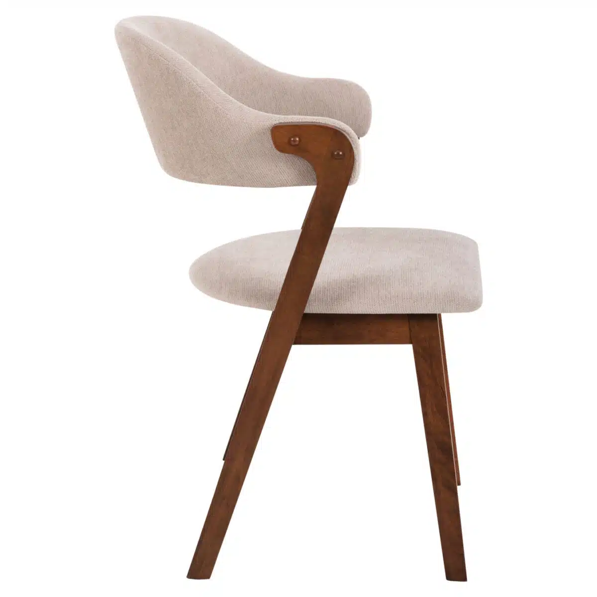 ΚΑΡΕΚΛΑ RIDER HM9734.02 RUBBERWOOD ΣΕ ΚΑΡΥΔΙ-ΥΦΑΣΜΑ ΕΚΡΟΥ 59x59x83Yεκ. - Image 4