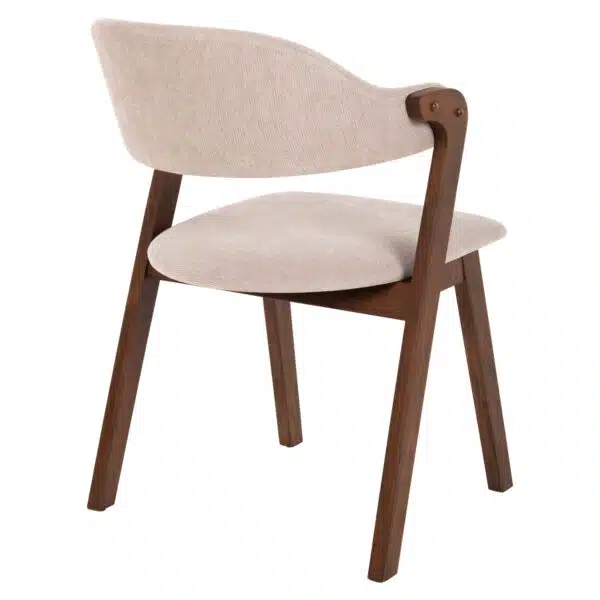 ΚΑΡΕΚΛΑ RIDER HM9734.02 RUBBERWOOD ΣΕ ΚΑΡΥΔΙ-ΥΦΑΣΜΑ ΕΚΡΟΥ 59x59x83Yεκ. - Image 5