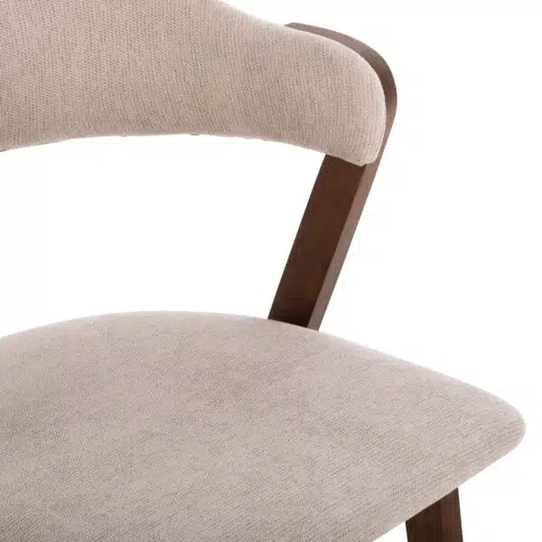 ΚΑΡΕΚΛΑ RIDER HM9734.02 RUBBERWOOD ΣΕ ΚΑΡΥΔΙ-ΥΦΑΣΜΑ ΕΚΡΟΥ 59x59x83Yεκ. - Image 7