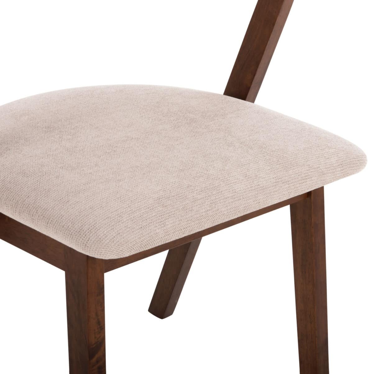 ΚΑΡΕΚΛΑ RIDER HM9734.02 RUBBERWOOD ΣΕ ΚΑΡΥΔΙ-ΥΦΑΣΜΑ ΕΚΡΟΥ 59x59x83Yεκ. - Image 9