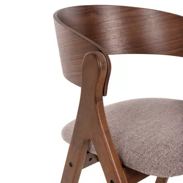 ΚΑΡΕΚΛΑ NEKKER HM9739.01 RUBBERWOOD ΣΕ ΚΑΡΥΔΙ-ΜΠΕΖ ΥΦΑΣΜΑ ΚΑΘΙΣΜΑ 56x55x78Yεκ. - Image 7