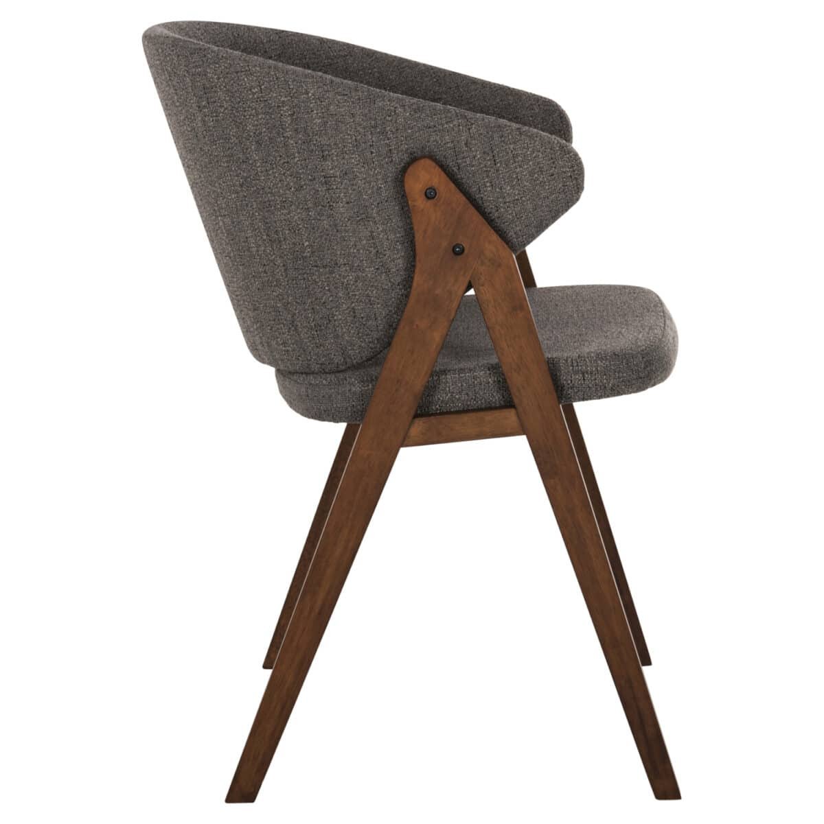 ΚΑΡΕΚΛΑ HANA HM9746.02 RUBBERWOOD ΣΕ ΚΑΡΥΔΙ ΧΡΩΜΑ-ΓΚΡΙ ΥΦΑΣΜΑ 55x60x84Yεκ. - Image 4