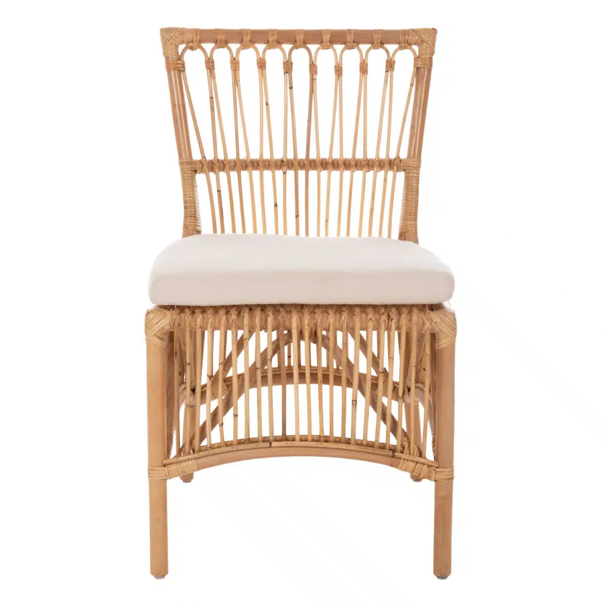 ΚΑΡΕΚΛΑ THALIN HM9834 RATTAN ΣΕ ΦΥΣΙΚΟ-ΜΑΞΙΛΑΡΙ ΣΕ ΛΕΥΚΟ 53x58x91Υεκ. - Image 3