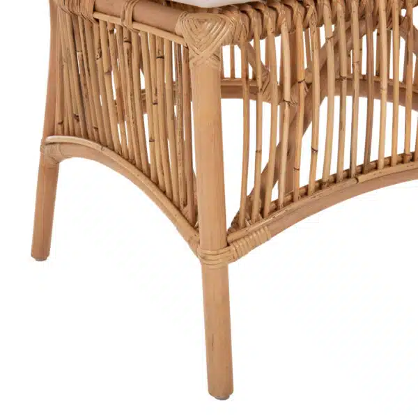 ΚΑΡΕΚΛΑ THALIN HM9834 RATTAN ΣΕ ΦΥΣΙΚΟ-ΜΑΞΙΛΑΡΙ ΣΕ ΛΕΥΚΟ 53x58x91Υεκ. - Image 8