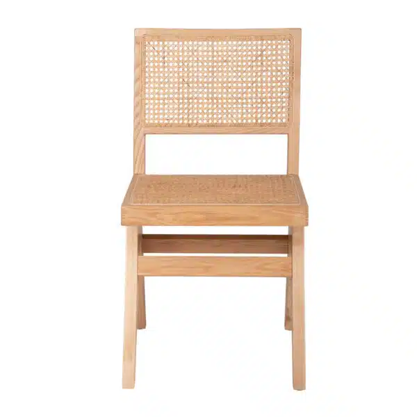 ΚΑΡΕΚΛΑ FREDRIK HM9873 ΞΥΛΟ ΦΡΑΞΙΝΟΥ ΚΑΙ RATTAN ΣΕ ΦΥΣΙΚΟ ΧΡΩΜΑ 45x55,5x83Yεκ. - Image 3