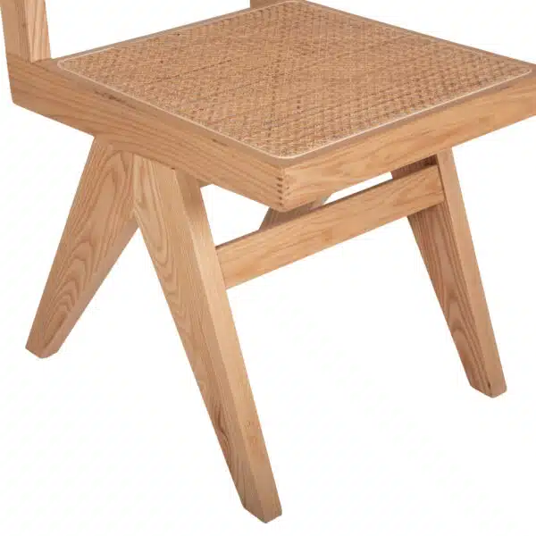 ΚΑΡΕΚΛΑ FREDRIK HM9873 ΞΥΛΟ ΦΡΑΞΙΝΟΥ ΚΑΙ RATTAN ΣΕ ΦΥΣΙΚΟ ΧΡΩΜΑ 45x55,5x83Yεκ. - Image 9